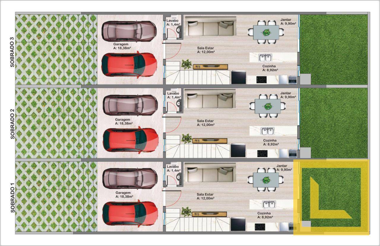 Sobrado à venda com 3 quartos, 118m² - Foto 4