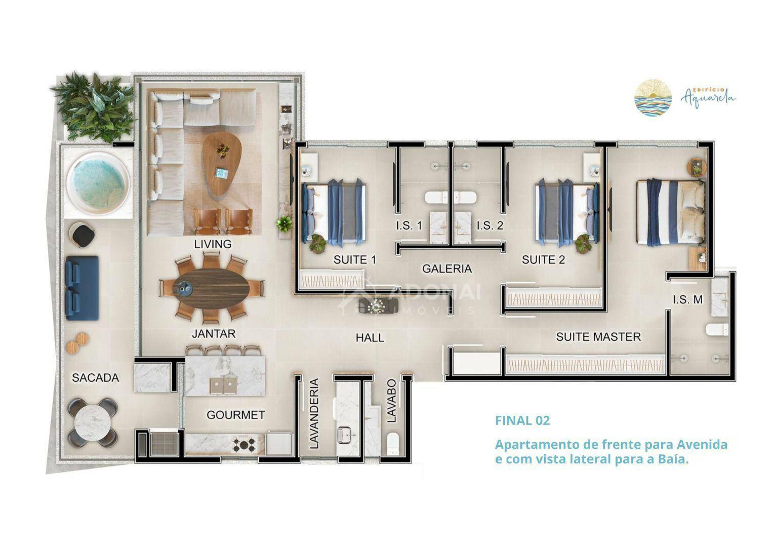 Apartamento à venda com 3 quartos, 152M2 - Foto 2