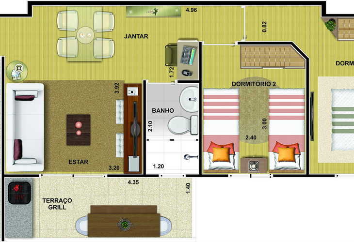 Apartamento à venda com 1 quarto, 54m² - Foto 18