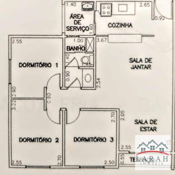 Apartamento à venda com 3 quartos, 65m² - Foto 3