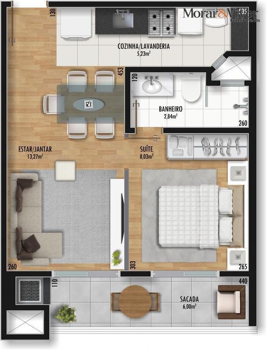 Apartamento à venda com 1 quarto, 34m² - Foto 11