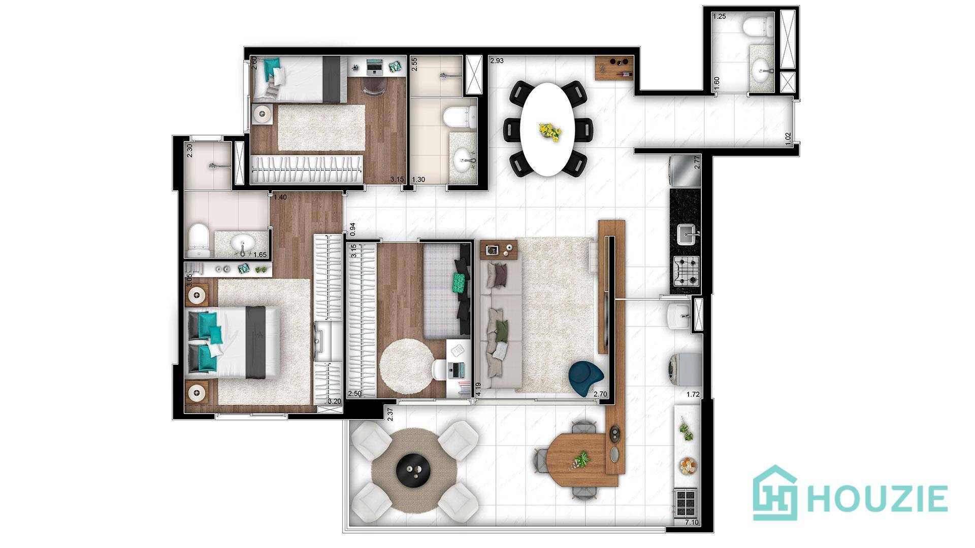 Apartamento à venda com 3 quartos, 122m² - Foto 24