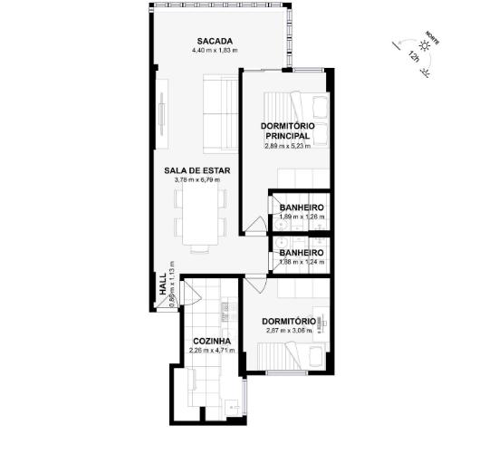 Apartamento à venda com 2 quartos, 71m² - Foto 25