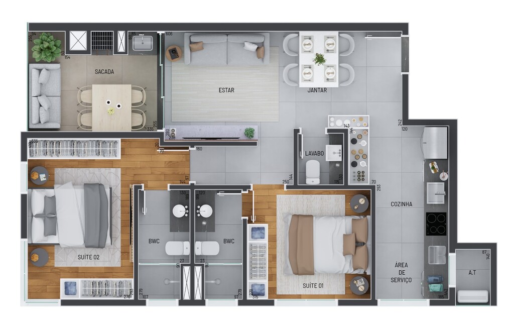 Apartamento à venda com 2 quartos, 78m² - Foto 25