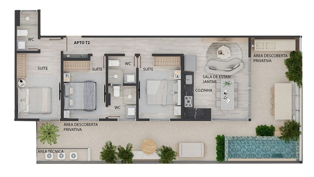 Apartamento à venda com 2 quartos, 59m² - Foto 33