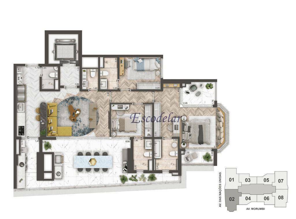 Apartamento à venda com 3 quartos, 141m² - Foto 21