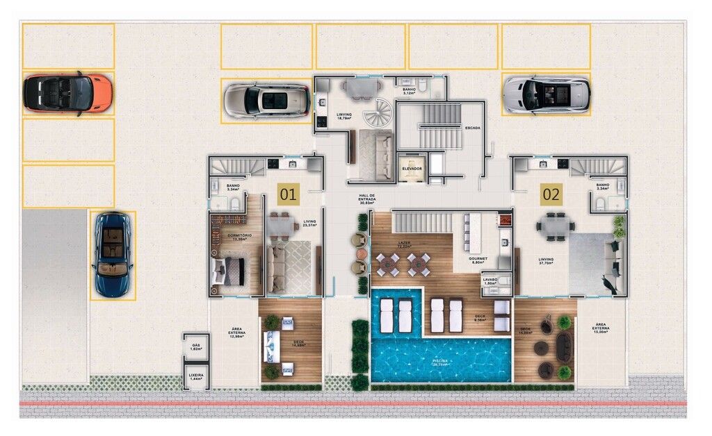 Apartamento à venda com 2 quartos, 72m² - Foto 10