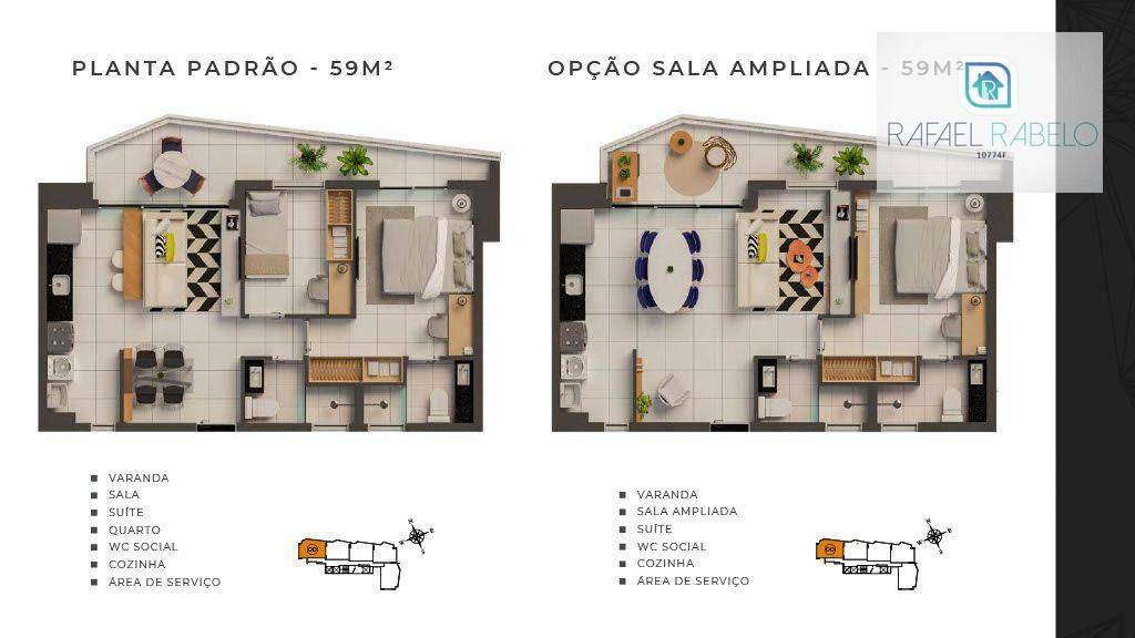 Apartamento à venda com 2 quartos, 59m² - Foto 39