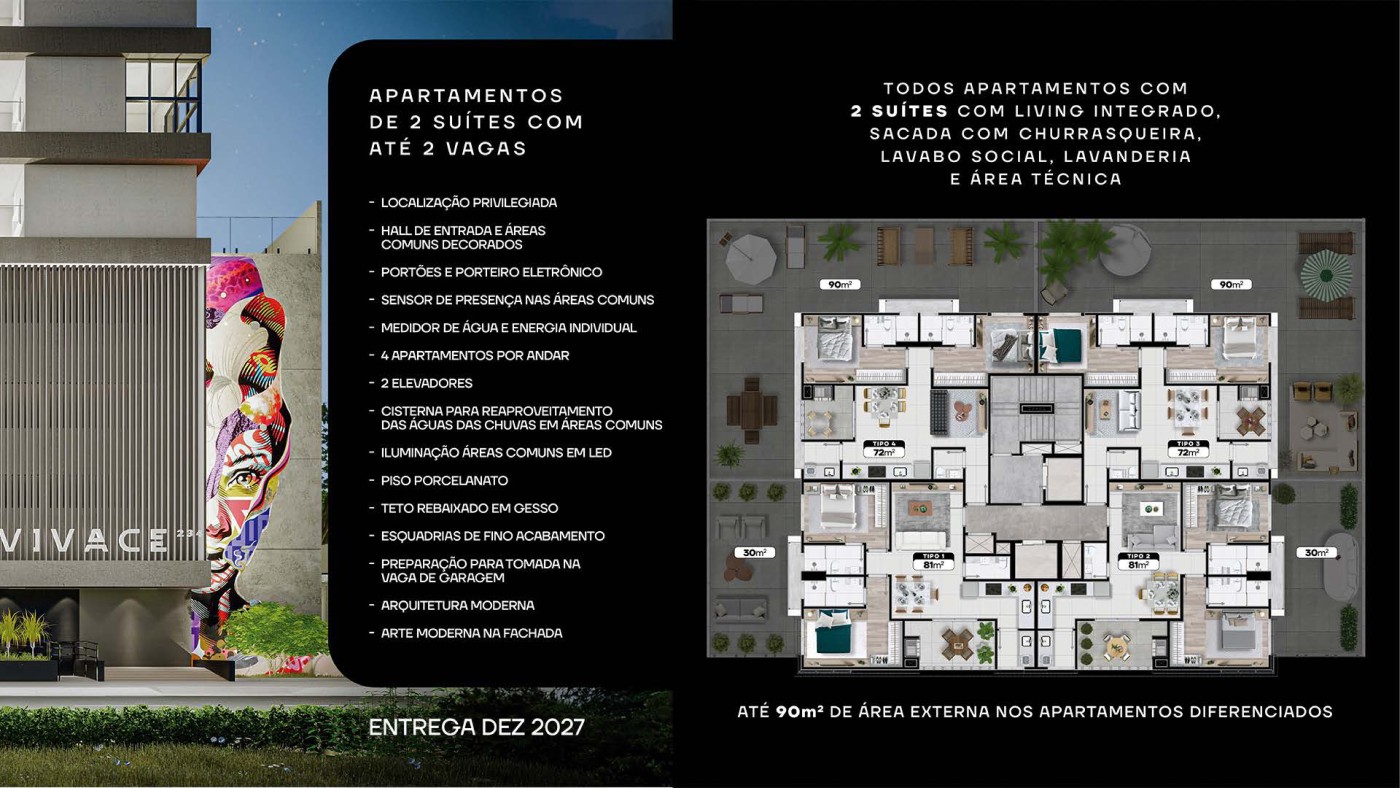 Apartamento à venda com 2 quartos, 72m² - Foto 3