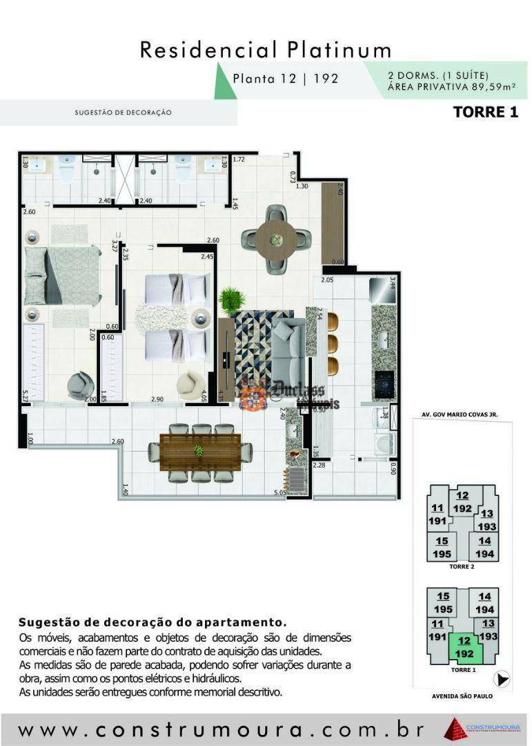 Apartamento à venda com 2 quartos, 89m² - Foto 22