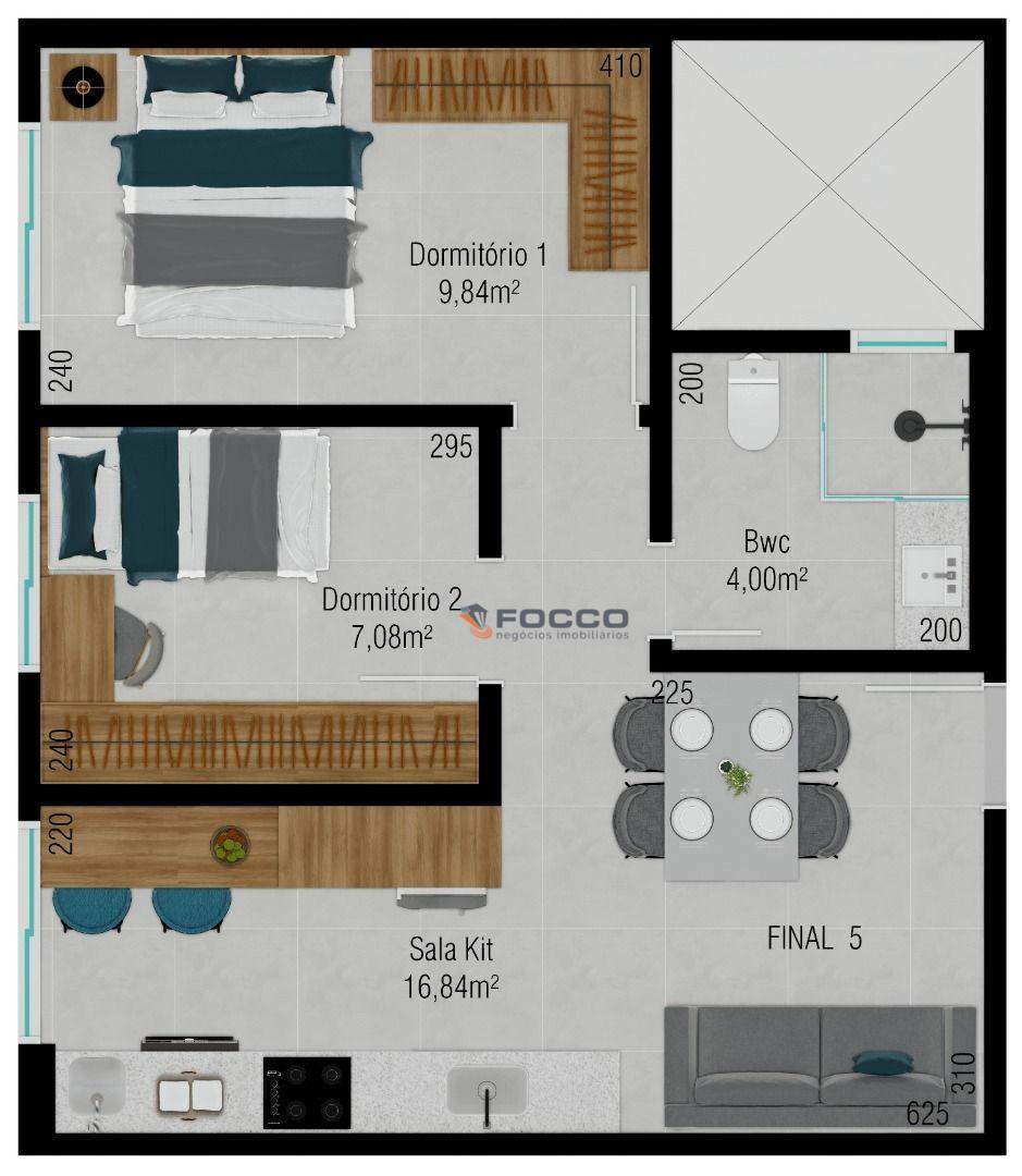 Apartamento à venda com 1 quarto, 32m² - Foto 36