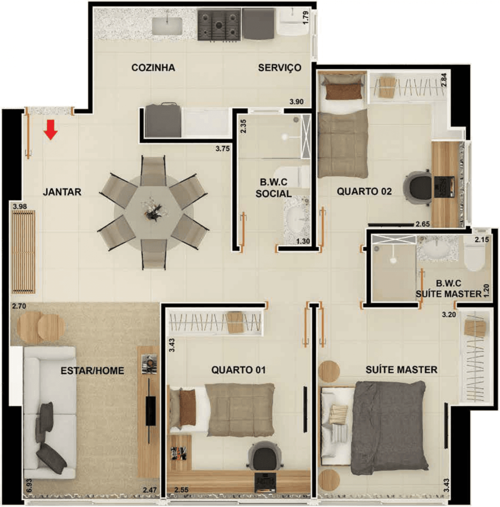 Apartamento à venda com 2 quartos, 6626m² - Foto 26