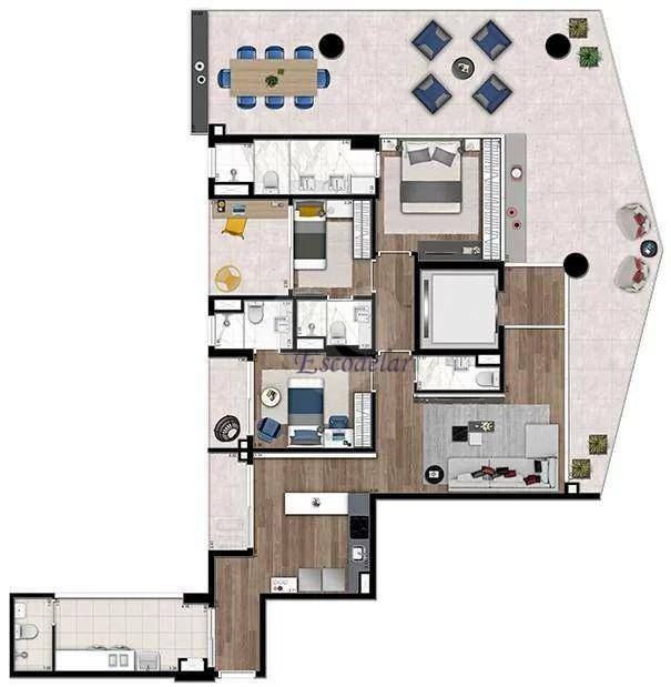 Apartamento à venda com 4 quartos, 177m² - Foto 26