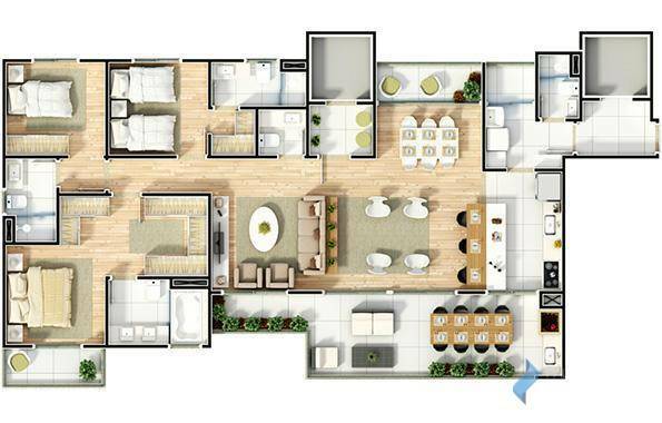 Apartamento para alugar com 4 quartos, 166m² - Foto 61