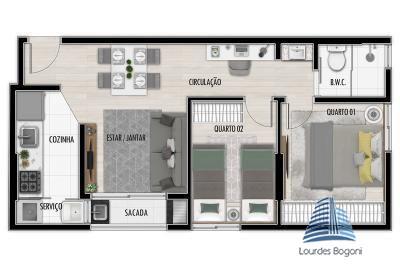 Apartamento à venda com 2 quartos, 44m² - Foto 12