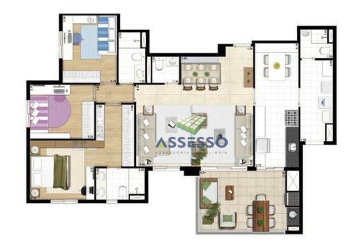 Apartamento à venda com 3 quartos, 101m² - Foto 44