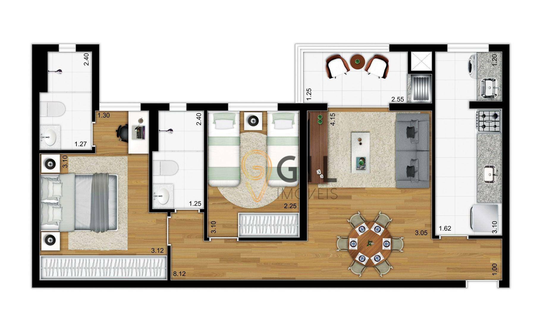 Apartamento à venda com 2 quartos, 52m² - Foto 31