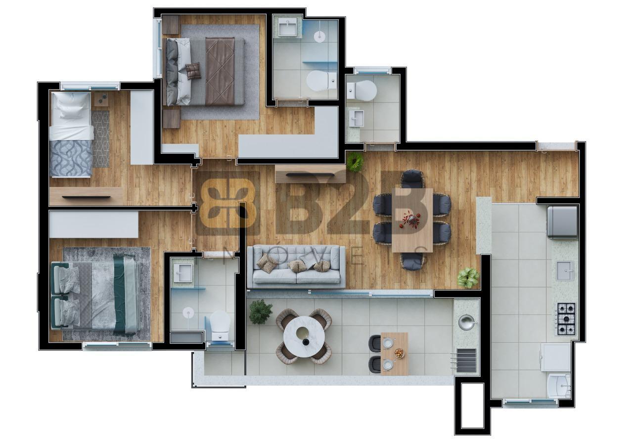 Apartamento à venda com 3 quartos, 78m² - Foto 8