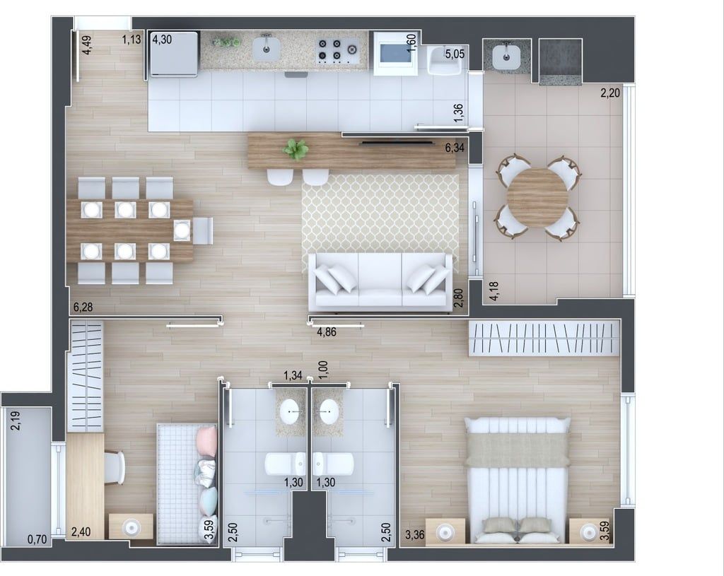 Apartamento à venda com 3 quartos, 100m² - Foto 7