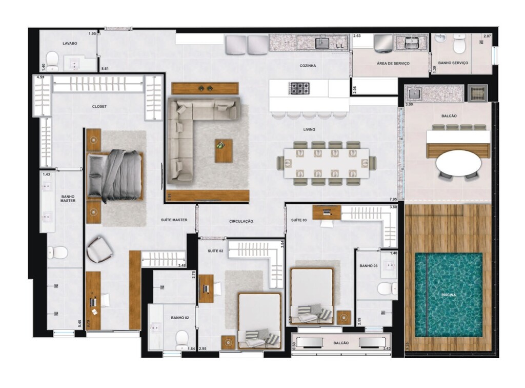 Apartamento, 3 quartos, 93 m² - Foto 51