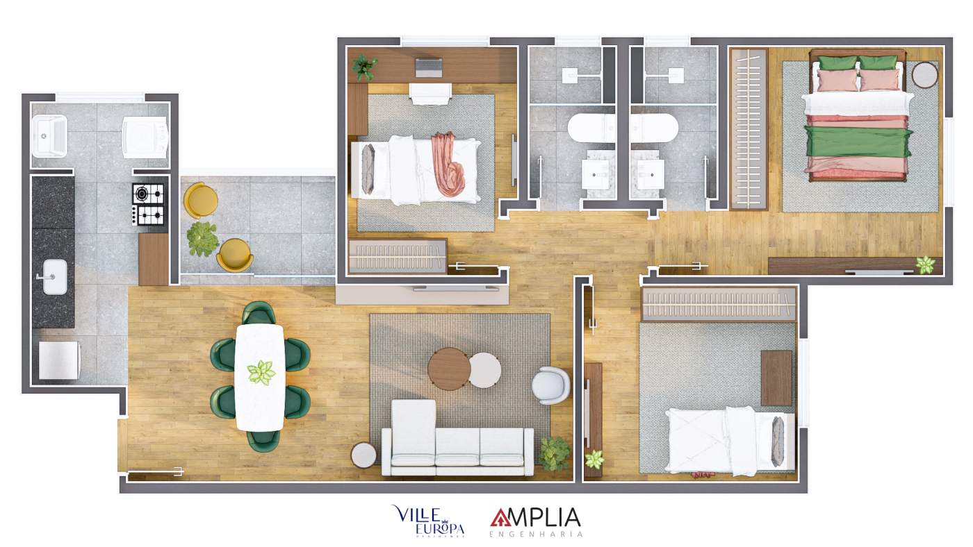 Apartamento, 3 quartos - Foto 19