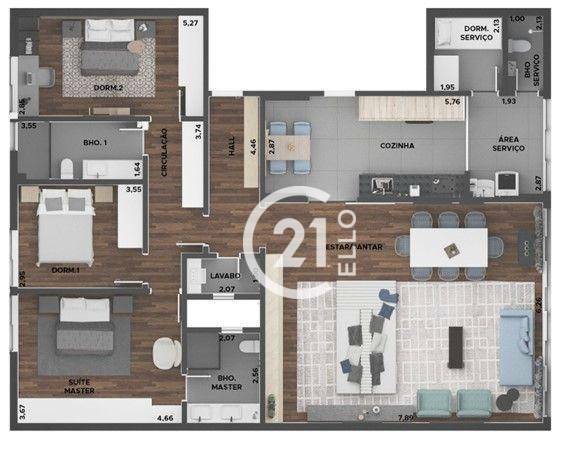 Apartamento à venda com 3 quartos, 166m² - Foto 22