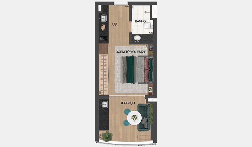 Apartamento à venda com 1 quarto, 32m² - Foto 11