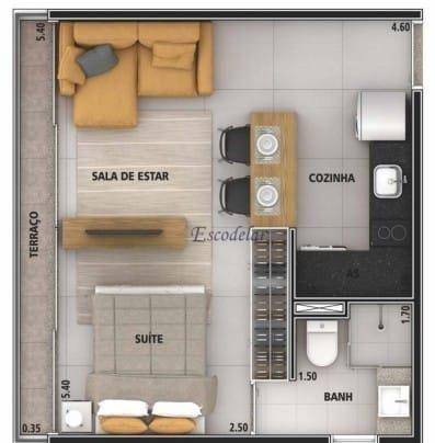 Kitnet e Studio à venda com 1 quarto, 27m² - Foto 20