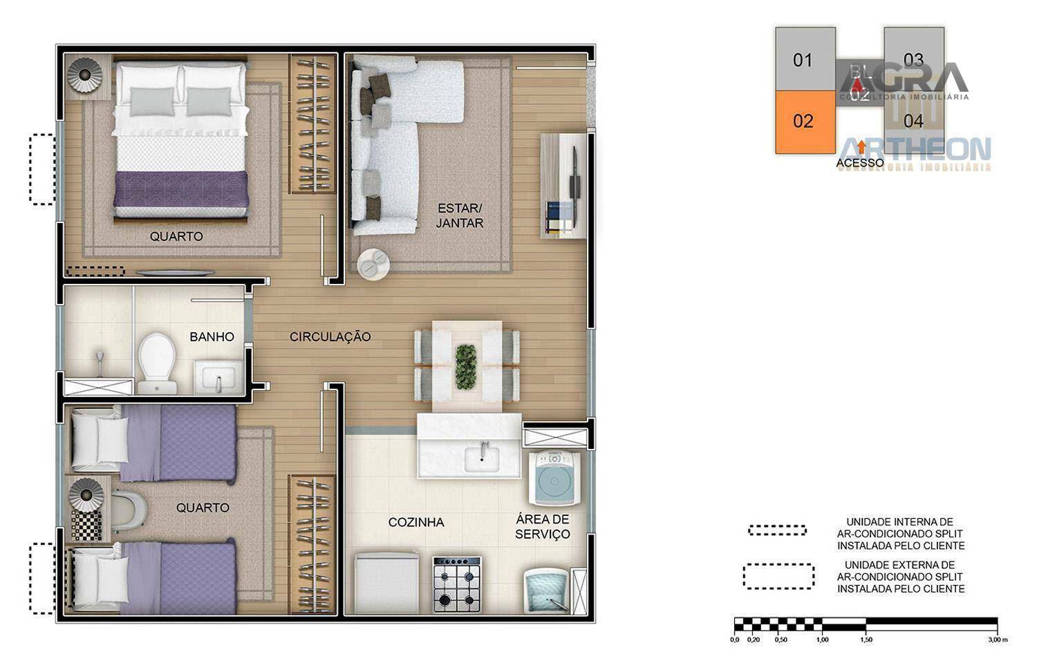 Apartamento à venda com 2 quartos, 40m² - Foto 11