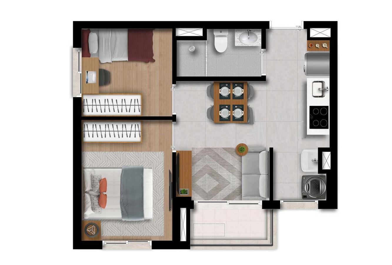 Apartamento à venda com 2 quartos, 2440m² - Foto 22