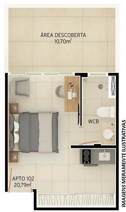 Apartamento à venda com 1 quarto, 18m² - Foto 14