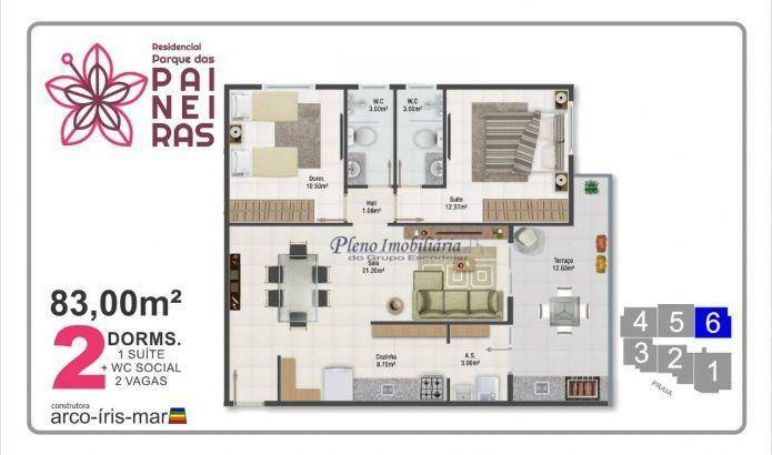 Apartamento à venda com 2 quartos, 88m² - Foto 22