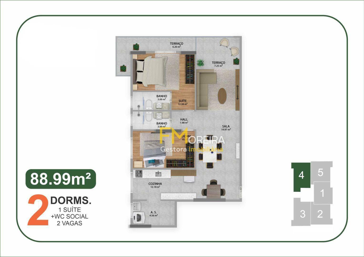 Apartamento à venda com 2 quartos, 88m² - Foto 11