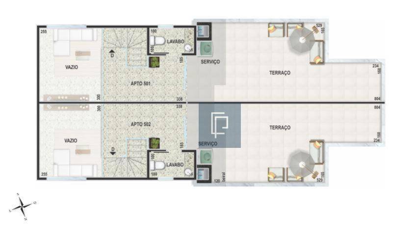 Cobertura à venda com 2 quartos, 81m² - Foto 6