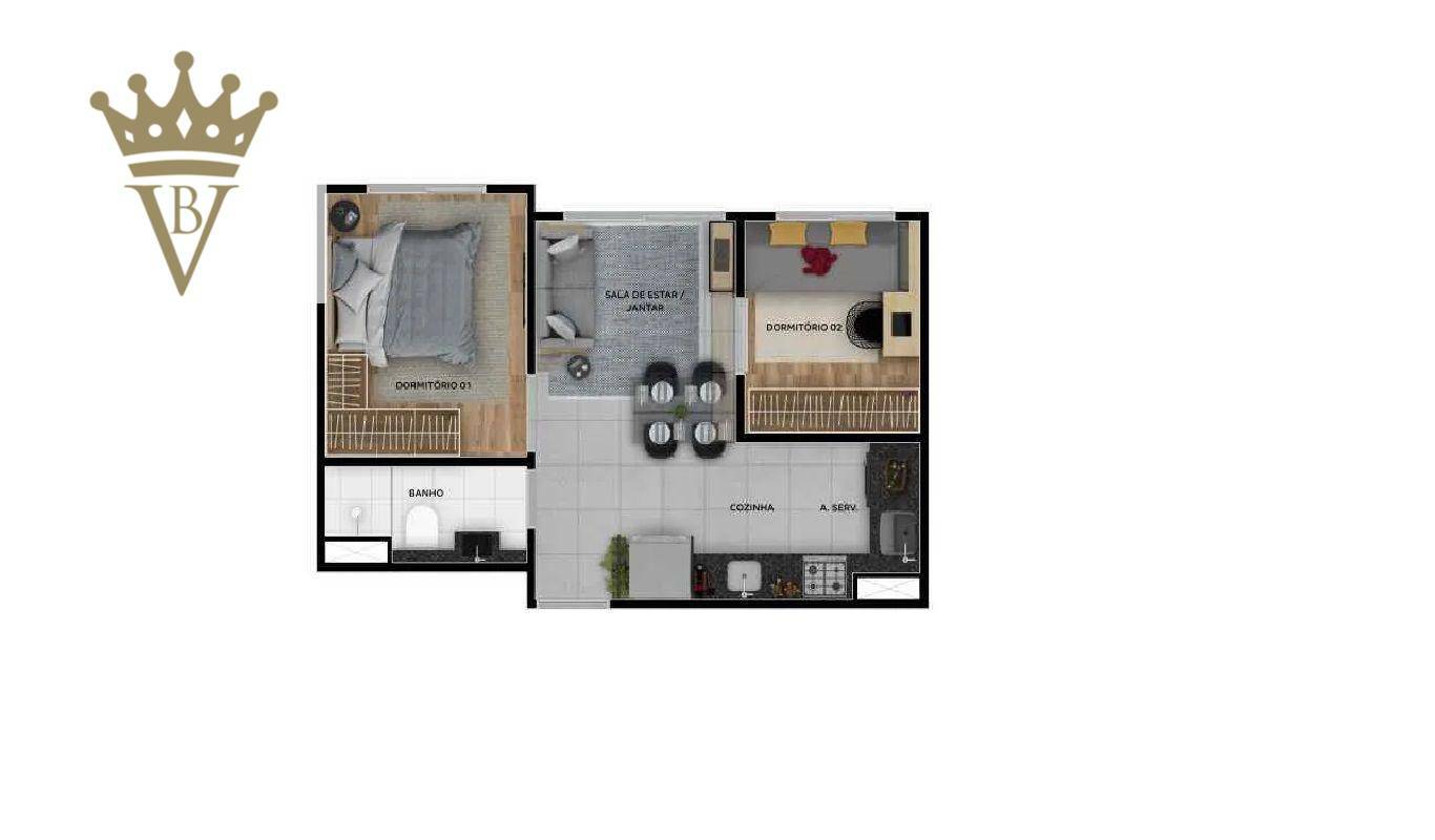 Apartamento à venda com 2 quartos, 31m² - Foto 16