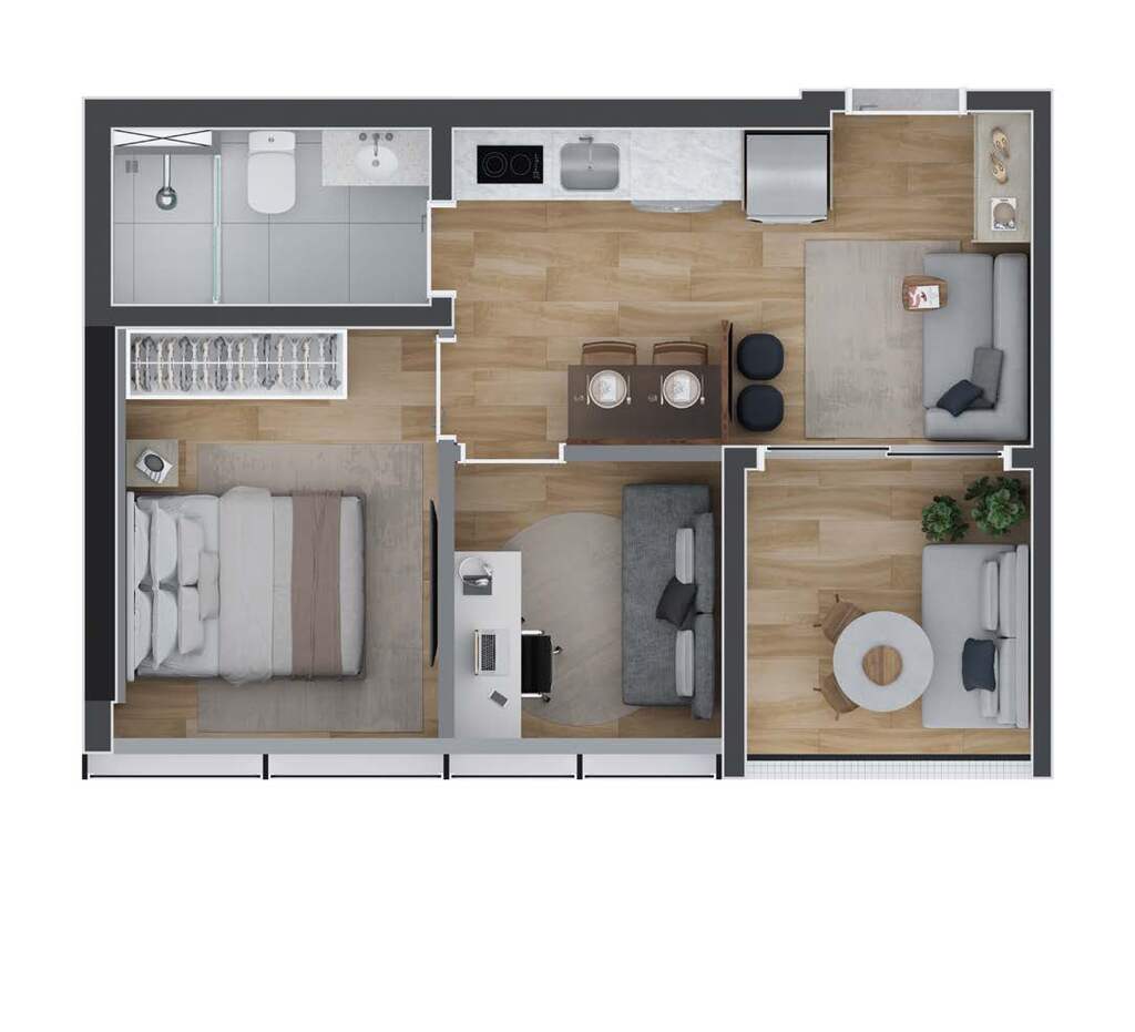 Apartamento à venda com 1 quarto, 4115m² - Foto 35