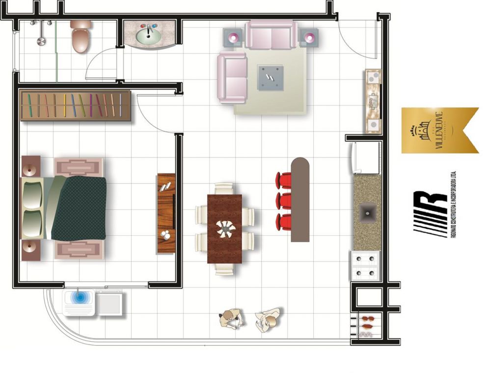 Apartamento à venda com 1 quarto, 1083m² - Foto 3