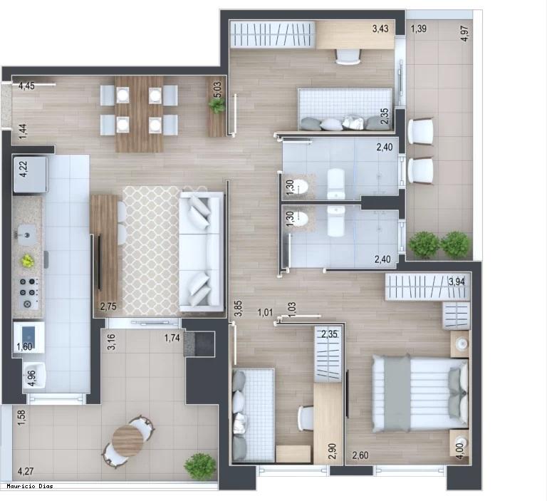 Apartamento à venda com 3 quartos, 74m² - Foto 29