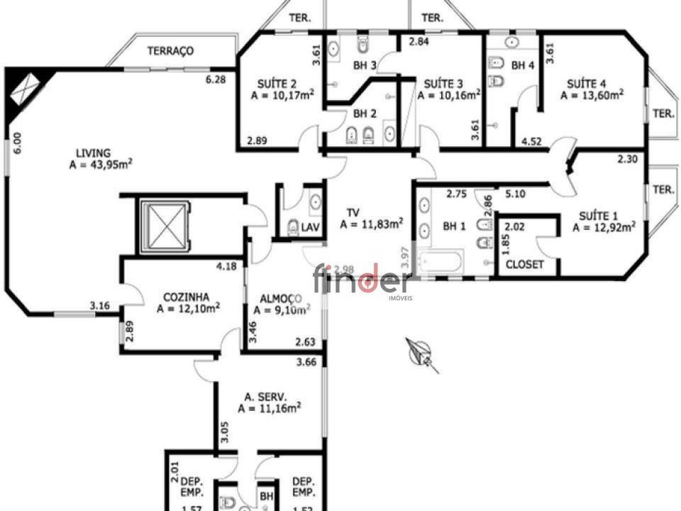 Apartamento à venda com 4 quartos, 260m² - Foto 16