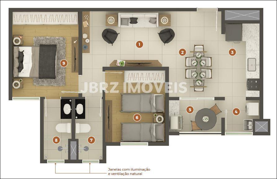 Apartamento à venda com 2 quartos, 65m² - Foto 17