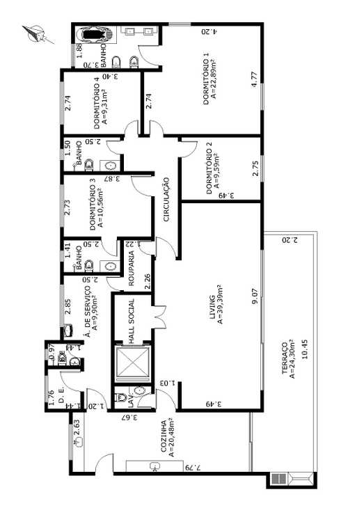 Apartamento, 4 quartos, 394 m² - Foto 2