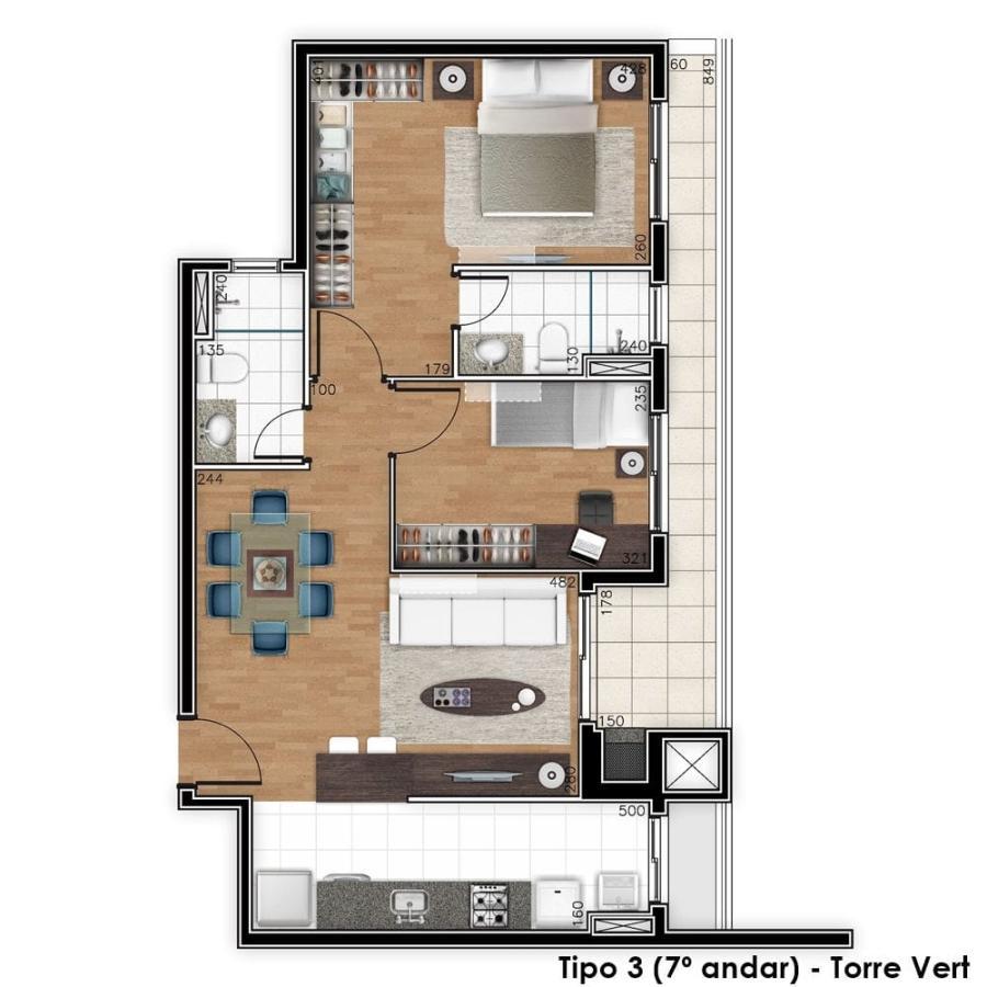 Apartamento à venda com 2 quartos, 68m² - Foto 41