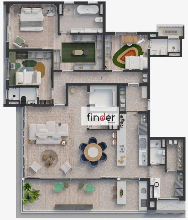 Apartamento à venda com 3 quartos, 210m² - Foto 18