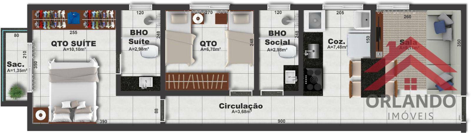 Apartamento à venda com 2 quartos, 50m² - Foto 5