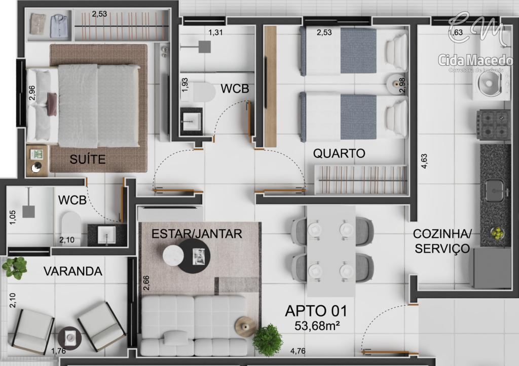 Apartamento à venda com 3 quartos, 70m² - Foto 16