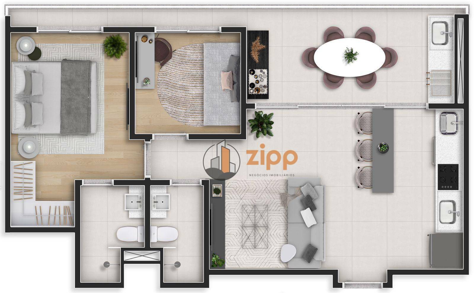 Apartamento à venda com 1 quarto, 33m² - Foto 15