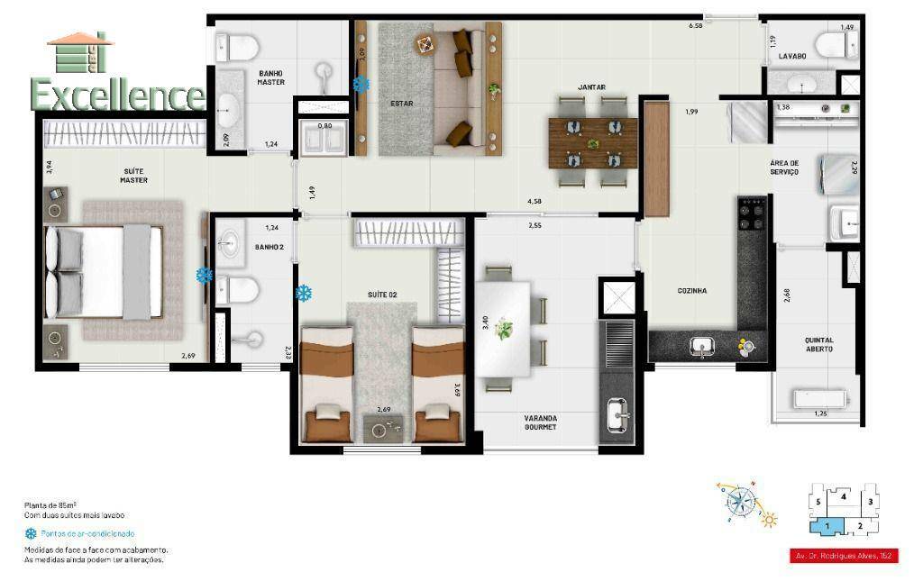 Apartamento à venda com 2 quartos, 85m² - Foto 31