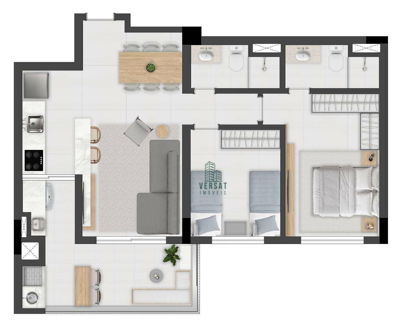 Apartamento à venda com 2 quartos, 71m² - Foto 6