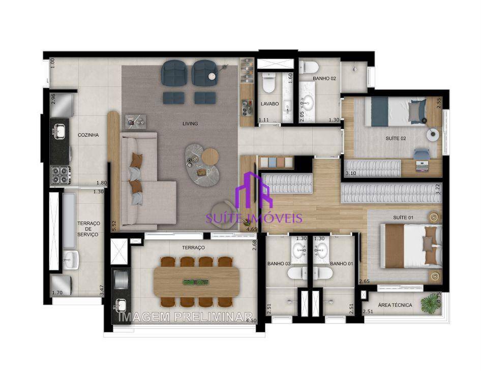 Apartamento à venda com 2 quartos, 68m² - Foto 26