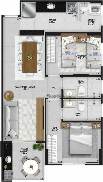 Apartamento à venda com 2 quartos, 62m² - Foto 16